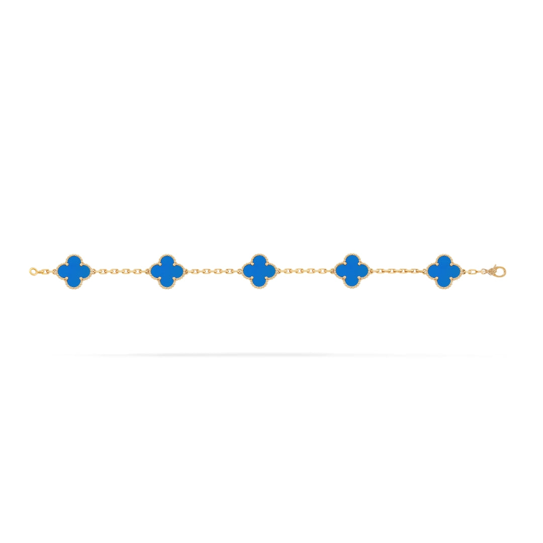 CLOVER | Blåt Armbånd