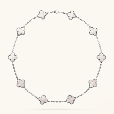 CLOVER | 10 Motiv Sølv Halskæde