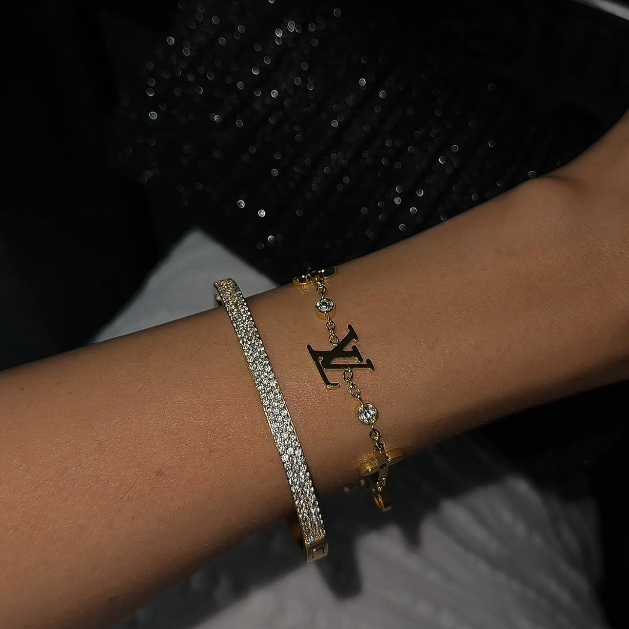 EXCLUSIVE | Lottie-armbånd Guld
