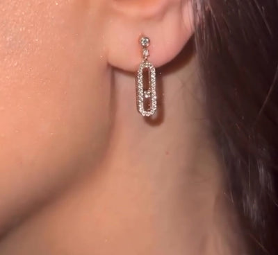 EXCLUSIVE | Myla Diamanté Hoop Øreringe