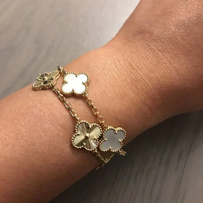 CLOVER | Hvidt-armbånd
